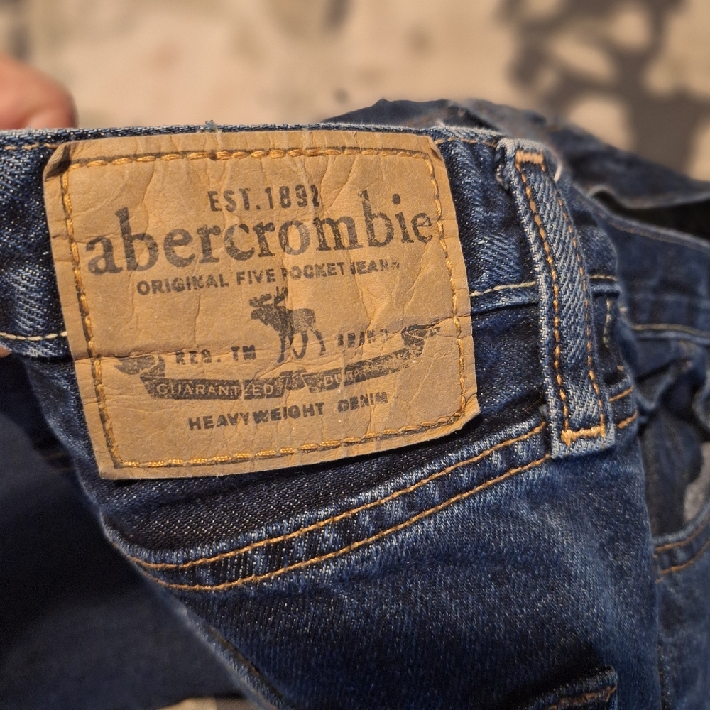 Abercrombie size 16 boys button fly Remsen low rise slim straight